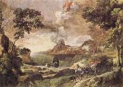 Gaspard Dughet, Landscape with St Augustine and the Mystery of the Trinity